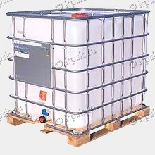 Емкости кубические, 1000 литров на деревянном поддоне  предназначены для транспортировки и хранения жидких химических и пищевых продуктов