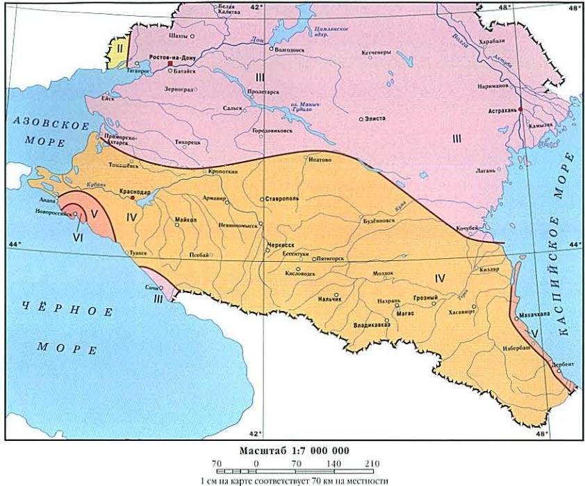 Районирование по снеговой нагрузке карта