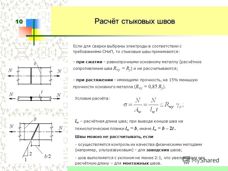 Длина шва. Расчетное сопротивление углового шва по металлу шва. Момент сопротивления расчетного сечения по металлу шва. Расчетное сопротивление угловых швов по металлу шва. Расчетное сопротивление стыковых сварных соединений сдвигу.