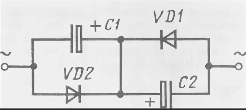 Конденсатор переменного тока схема