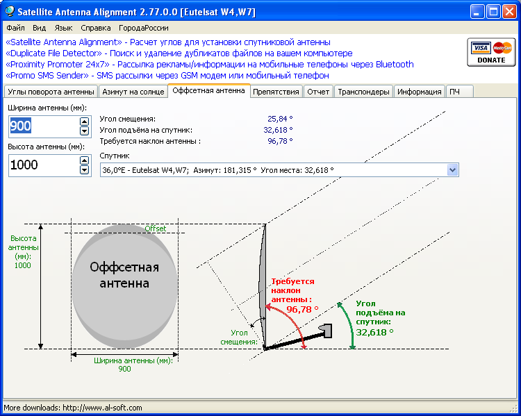 Настроить спутник. Угол установки антенны спутниковой 1.1м. Угол смещения офсетной антенны. Угол наклона офсетной антенны для 4g. Как настроить угол места спутниковой тарелки.