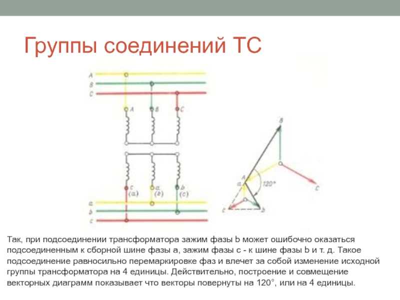 Схема соединения обмоток трансформатора д у 11