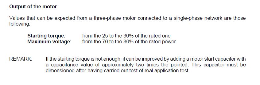 reverse rotation capacitor