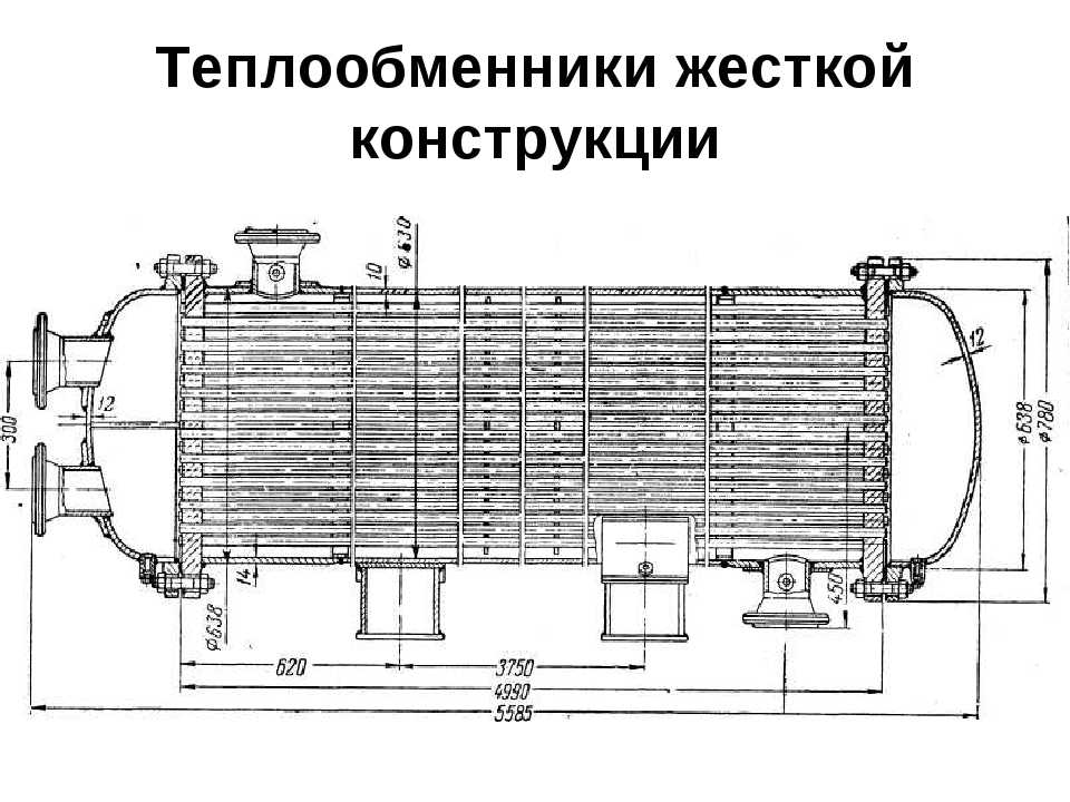 Двухходовой теплообменник схема