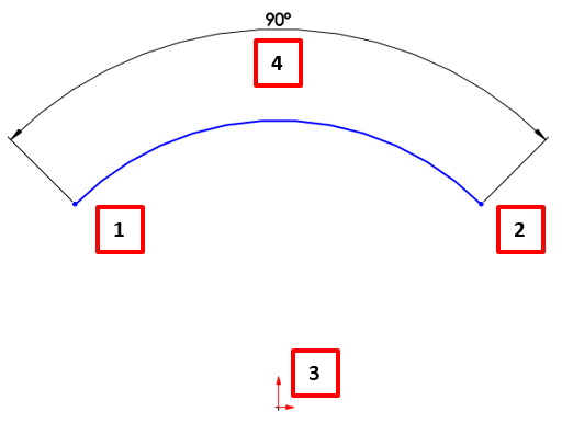 Angle Dimension based on points