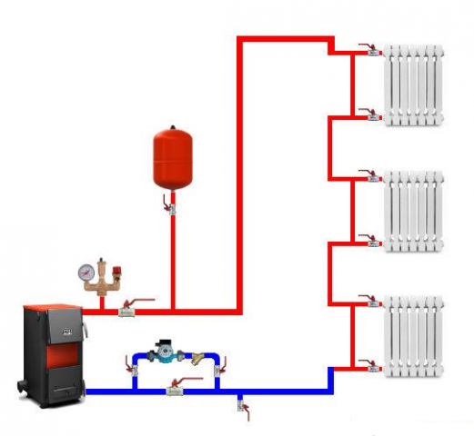 Однотрубная и двухтрубная система отопления Ленинградка: схема, монтаж, видео