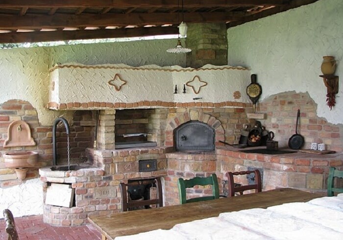 outdoor brick pizza oven