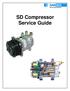 SD Compressor Service Guide