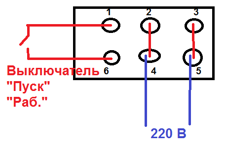 Схема подключения двигателя 380 на 220 схема