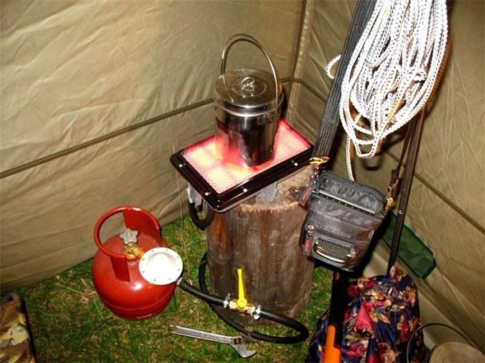 Газовый обогреватель для палатки
