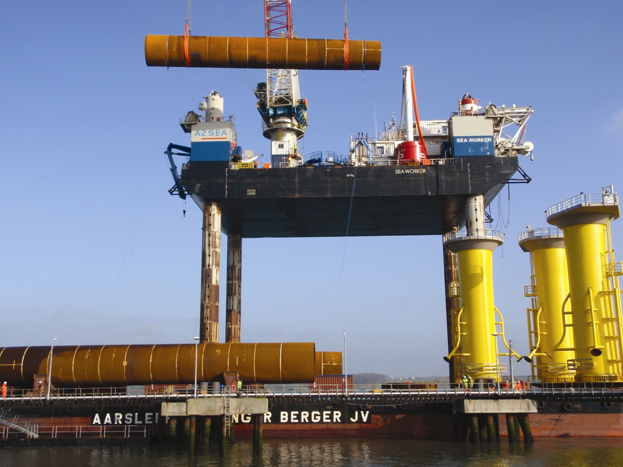 London Array - Esbjerg harbor