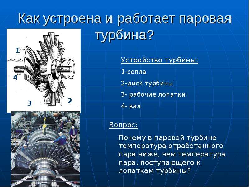 Модель паровой турбины презентация