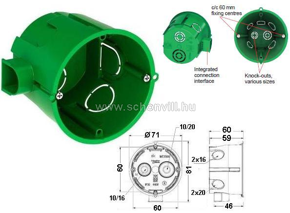 Размер подрозетника. Schneider Electric подрозетник 68 60. Подрозетник Schneider 65х45. Подрозетник Schneider Electric 68х47 мм. Установочная коробка Schneider Electric СП, 65x60 мм, монтаж розеток.