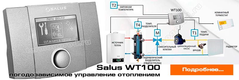 Salus WT100 Погодозависимое управление отоплением