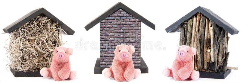 Three Little Pigs stock photos