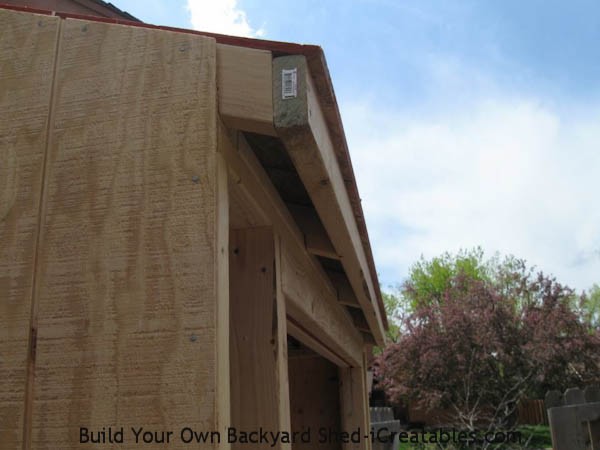 lean to shed roof overhang