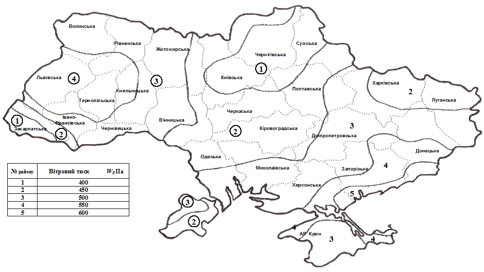 Уровень снеговой нагрузки карта