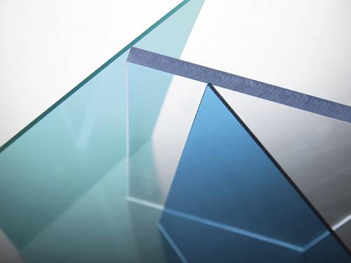 Solid polycarbonate sheets comes blue, clear and green