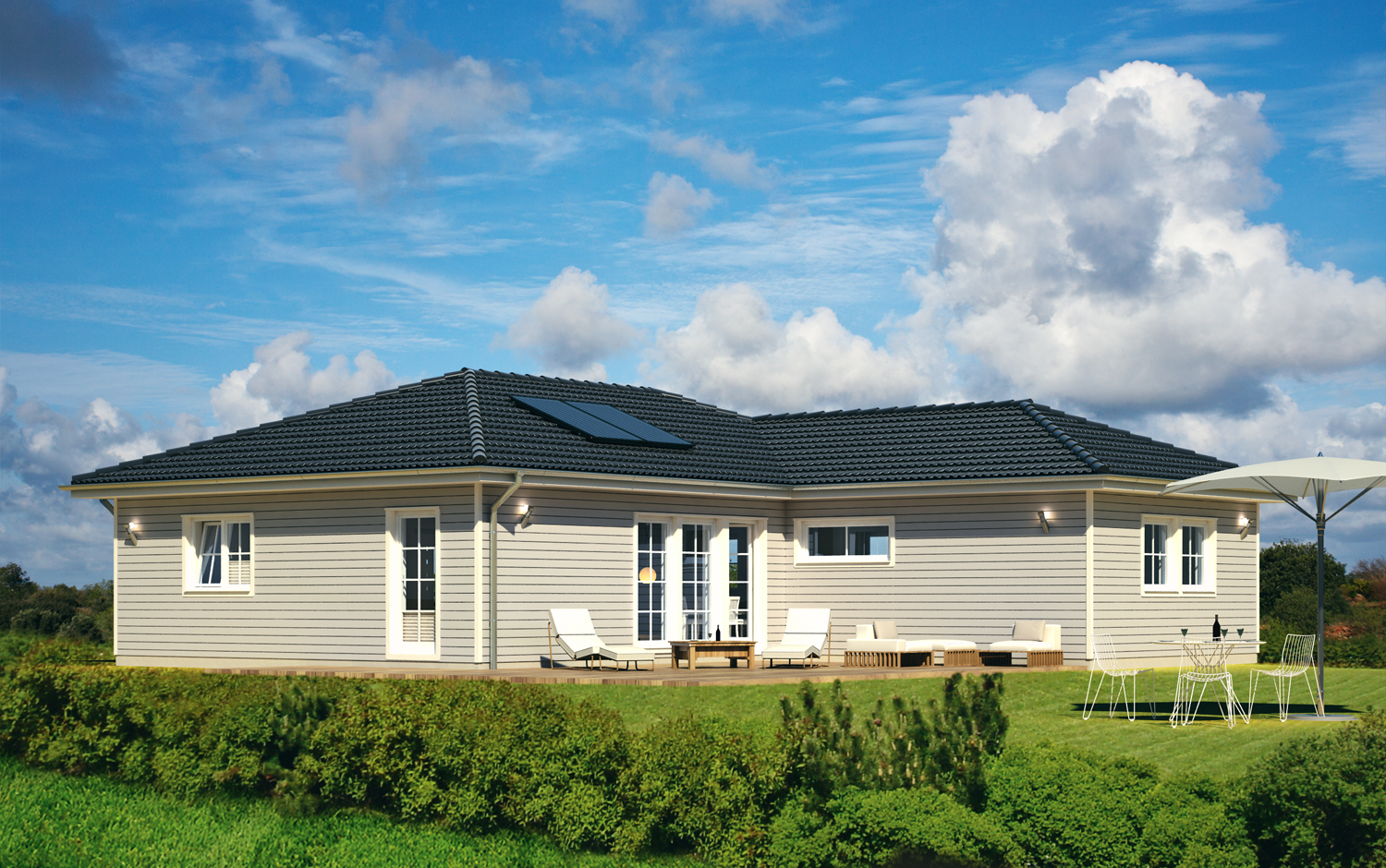 Дом с вальмовой крышей: Проекты домов с вальмовой крышей – преимущества .