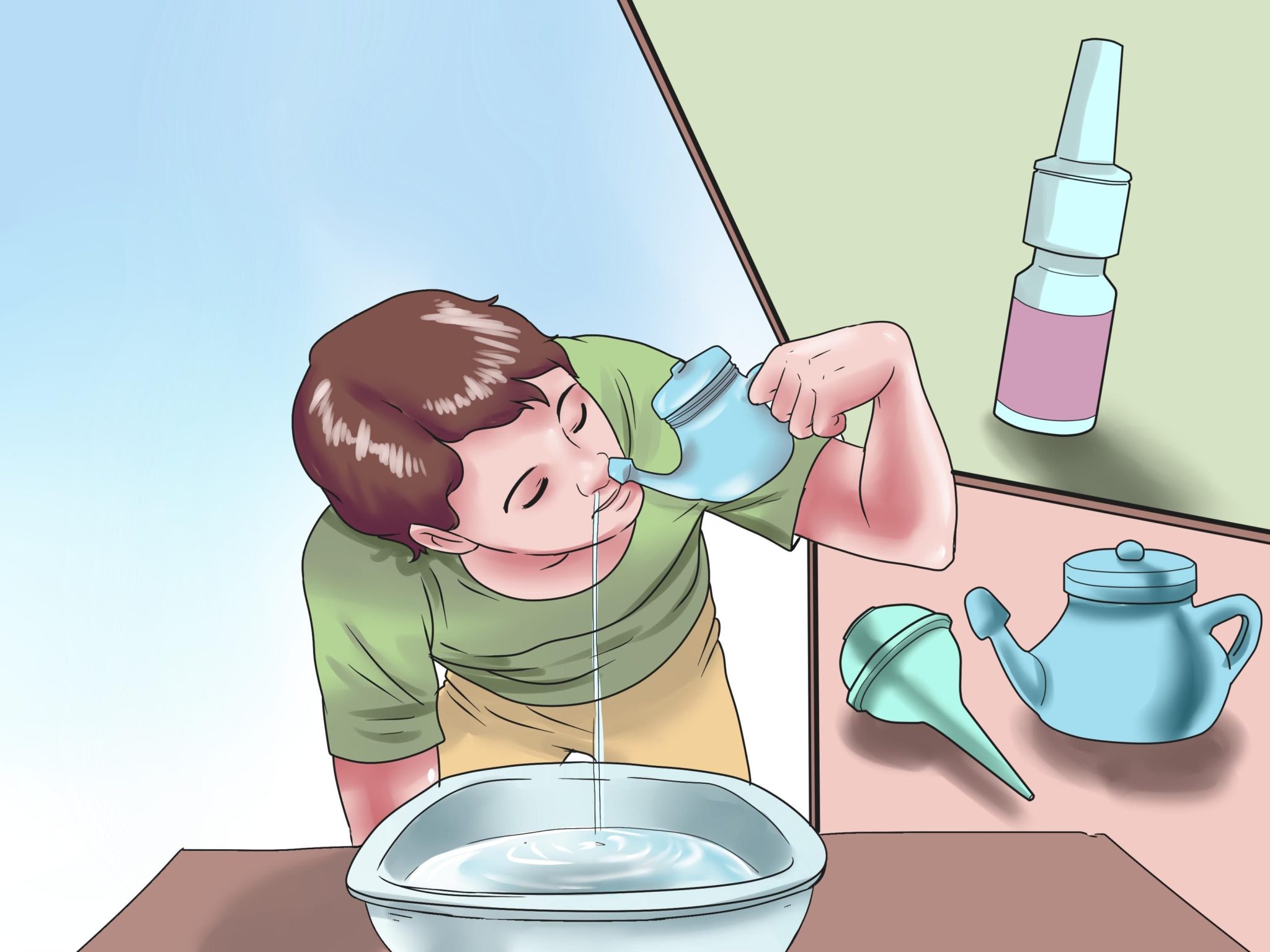 Промыть нос и горло. Промывание носа. Полоскание носа. Солевой раствор для промывания носа. Как промывать нос.