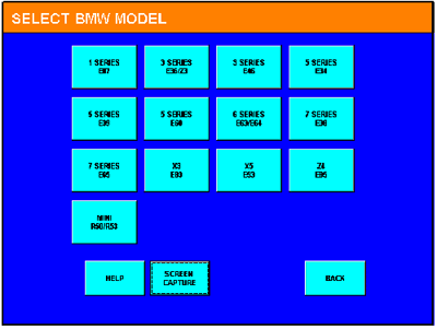 Выбор Меню BMW